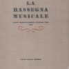 Rivista La rassegna musicale n. 3 anno 1958 ed. Einaudi