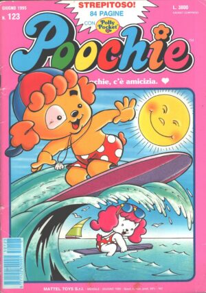 Rivista Poochie n. 123 - Giugno 1995 by Mattel ed. Mondadori (Con inserto Polly Pocket)