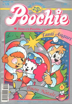 Rivista Poochie n. 129 - Dicembre 1995 by Mattel ed. Mondadori (Con inserto Polly Pocket)