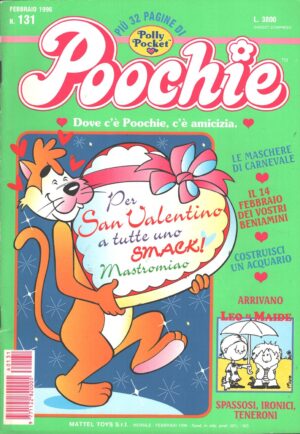 Rivista Poochie n. 131 - Febbraio 1996 by Mattel ed. Mondadori (Con inserto Polly Pocket)