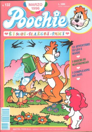 Rivista Poochie n. 132 - Marzo 1996 by Mattel ed. Mondadori (Con inserto Polly Pocket)