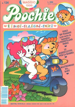 Rivista Poochie n. 134 - Maggio 1996 by Mattel ed. Mondadori (Con inserto Polly Pocket)