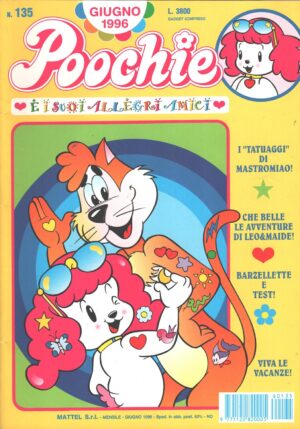 Rivista Poochie n. 135 - Giugno 1996 by Mattel ed. Mondadori (Con inserto Polly Pocket)