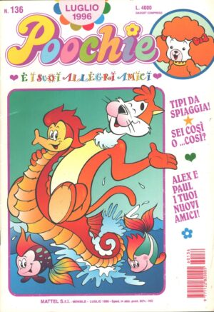 Rivista Poochie n. 136 - Luglio 1996 by Mattel ed. Mondadori (Con inserto Polly Pocket)