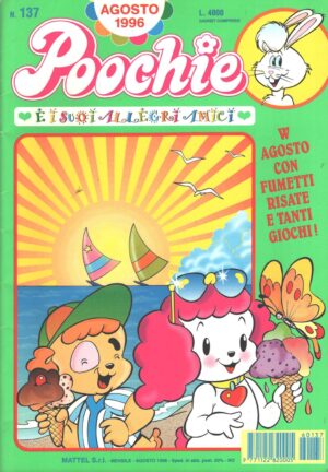Rivista Poochie n. 137 - Agosto 1996 by Mattel ed. Mondadori (Con inserto Polly Pocket)