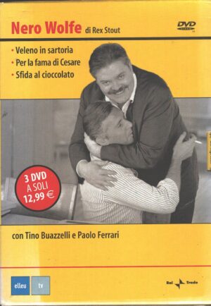 Nero Wolfe (3 DVD) Veleno in sartoria - Per la fama di Cesare - Sfida al cioccolato - con Cofanetto - Versione da edicola - DVD in Italiano