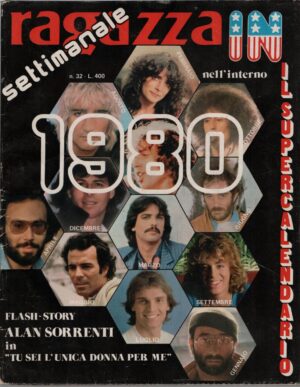Rivista Ragazza In n. 32 del 19 Dicembre 1979 - con Poster Supercalendario ed. Lady M