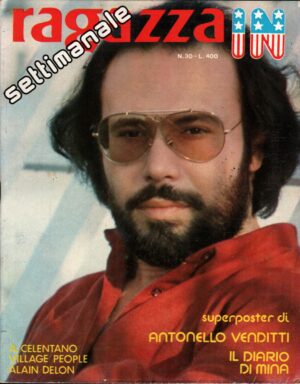 Rivista Ragazza In n. 30 del 5 Dicembre 1979 - con Poster di Antonello Venditti ed. Lady M