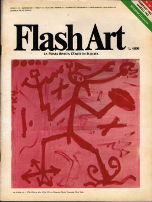 Rivista Flash Art n. 107 - Febbraio Marzo 1982 ed. Giancarlo Politi Editore
