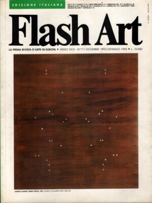Rivista Flash Art n. 171 - Dicembre 1992 Gennaio 1993 ed. Giancarlo Politi Editore