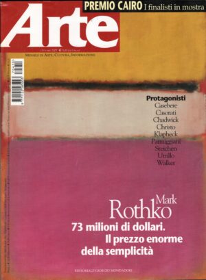 Rivista Arte n. 410 - Ottobre 2007 ed. Mondadori