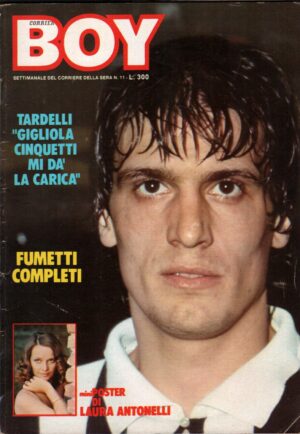 Rivista BOY n. 11 del 20 Marzo 1977 - In copertina Tardelli ed. Corriere della Sera (Con Poster)