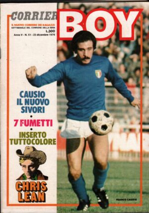 Rivista BOY n. 51 del 23 Dicembre 1976 - In Copertina Franco Causio ed. Corriere della Sera