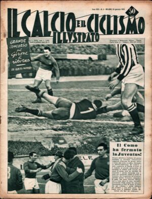 Il Calcio e il Ciclismo Illustrato n. 4 del 24 Gennaio 1952 - In copertina Como Juventus