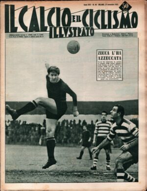 Il Calcio e il Ciclismo Illustrato n. 48 del 27 Novembre 1952 - In copertina Zecca