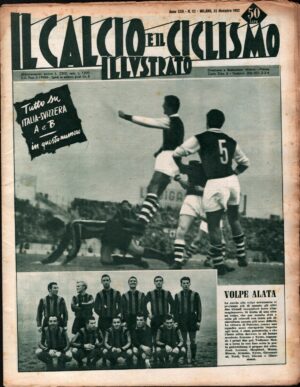 Il Calcio e il Ciclismo Illustrato n. 52 del 25 Dicembre 1952 - In copertina partita Inter Palermo