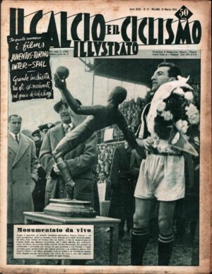Il Calcio e il Ciclismo Illustrato n. 12 del 19 Marzo 1953 - In copertina Carlo Parola