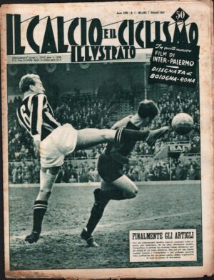 Il Calcio e il Ciclismo Illustrato n. 1 del 7 Gennaio 1954 - In copertina Carapellese