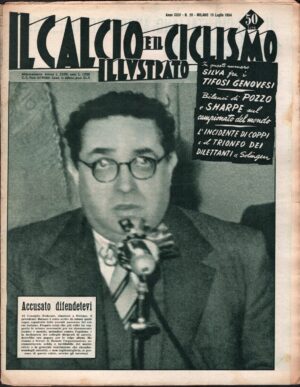 Il Calcio e il Ciclismo Illustrato n. 28 del 15 Luglio 1954 - In copertina Barassi