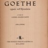 La vita di Goethe a cura di Mazzucchetti, Lavinia ed. Sperling & Kupfer (1932)