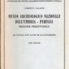 Museo Archeologico Nazionale dell'Umbria Perugia di Umberto Calzoni ed. Istituto Poligrafico dello Stato