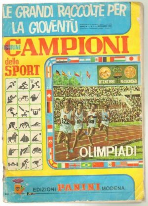 Album Campioni dello Sport: Olimpiadi 1968-69. Da Recupero NON Completo (figurine 193 su 551) ed. Panini.