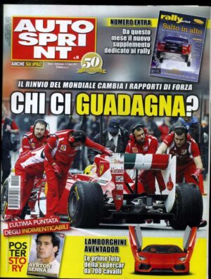 Autosprint 2011 n.9 Marzo - Lamborghini Aventador, Poster story incluso