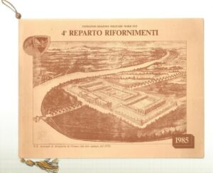 Calendario 4° Reparto Rifornimenti anno 1985 con cordoncino. Esercito Italiano