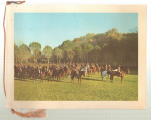 Calendario Scuola Militare di Equitazione Anno 1972 Con cordoncino originale