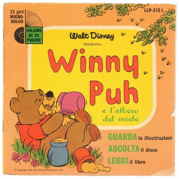 Disney-WINNY-PUH-E-LALBERO-DEL-MIELE-Guarda-Ascolta-Leggi-con-disco-33-giri-113269208210
