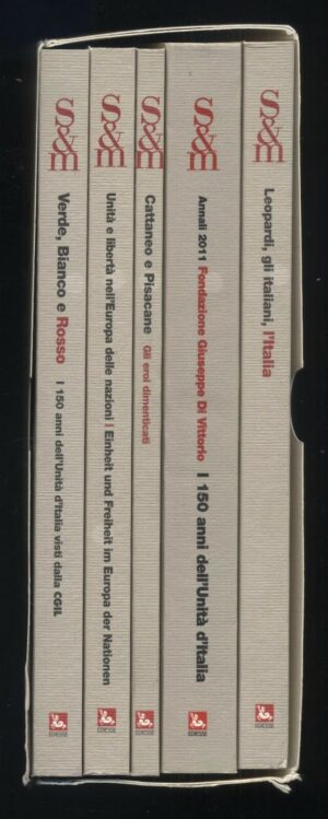 IL LAVORO E L'UNITA' D'ITALIA 5 Volumi a cura di Edmondo Montali ed. EDIESSE