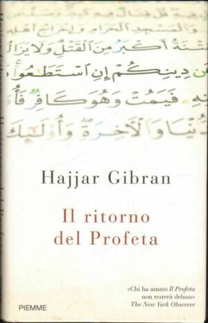 IL RITORNO DEL PROFETA di Hajjar Gibran ed. Piemme 2009