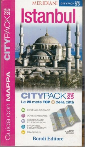 ISTANBUL Guida City Pack Top 25 Meridiani ed. Boroli SENZA MAPPA