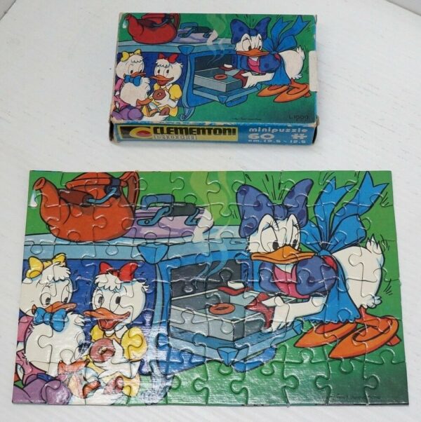 Minipuzzle-Walt-Disney-PAPERINA-n-60-pezzi-Clementoni-Giochi-Anni-70-113586821960