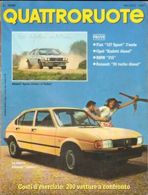 Quattroruote 1982 Maggio n. 319 - Fiat 127 Sport, Opel Kadett diesel, BMW 315