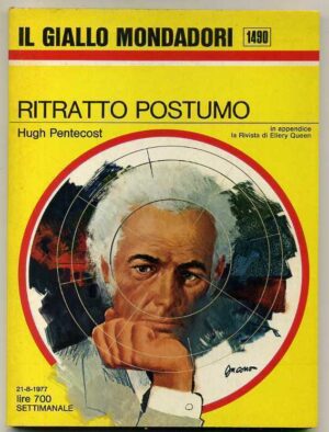 RITRATTO POSTUMO di Hugh Pentecost. 1977 Giallo Mondadori Settimanale n.1490