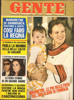 Rivista GENTE Anno 1972 n.4. RICHARD BURTON LIZ TAYLOR,   - B10