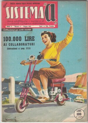 Rivista Il Sistema A. Anno 1953 n. 6. La rivista delle piccole invenzioni