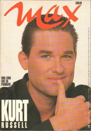 Rivista MAX Luglio 1989 in copertina Kurt Russell + Poster di Russel e Romito