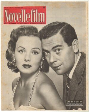 Rivista NOVELLEFILM Anno 1954 n. 364 - In copertina Jeanne Crain e Elliott Reid