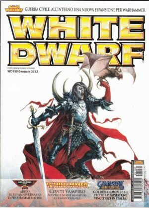 Rivista WHITE DWARF WD 155 Gennaio 2012. Warhammer ed. Games Workshop