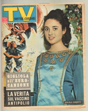 TV Sorrisi e Canzoni anno 1964 n. 11 - 15 Marzo in copertina Gigliola Cinquetti