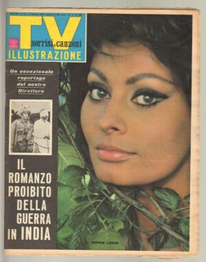 TV Sorrisi e Canzoni anno 1965 n. 42 - 17 Ottobre in copertina Sophia Loren