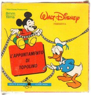 Walt Disney CINECASA: L'APPUNTAMENTO DI TOPOLINO filmino 8mm Colore
