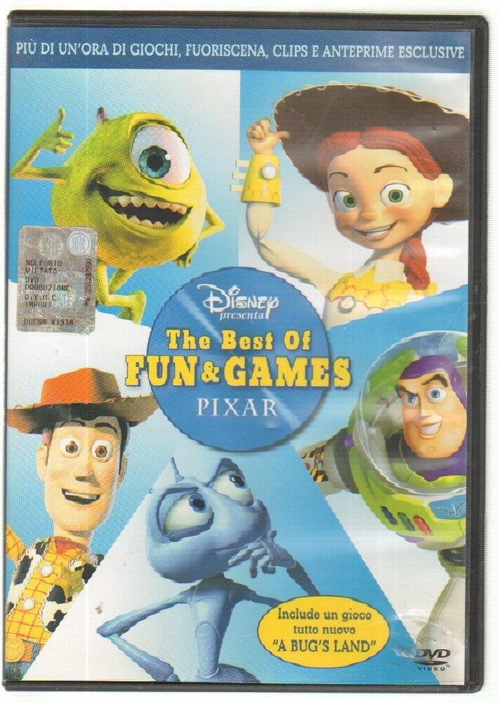 Walt Disney THE VEST OF FUN & GAMES Pixar - DVD PAL ITA Abbinamento Editoriale