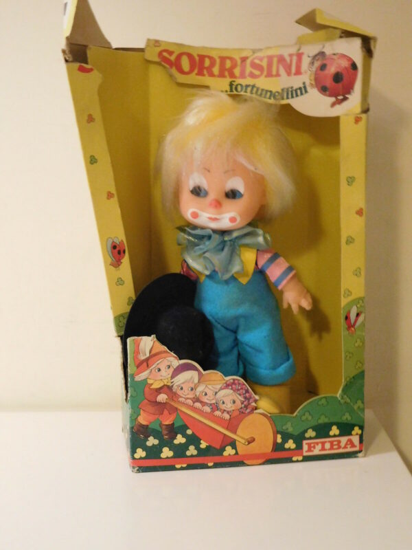 Bambola-FIBA-SORRISINI-FORTUNELLINI-CLOWN-Cm-23-DOLL-in-BOX-Cod-F5-VINTAGE-112366217131