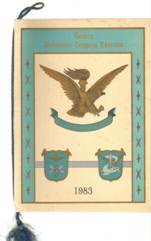 Calendario Aviazione Leggera Esercito Anno1983. Con cordoncino originale