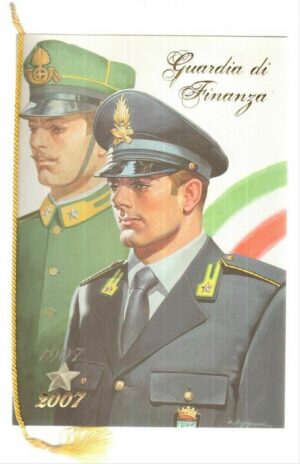 CALENDARIO GUARDIA DI FINANZA Anno 2007  Con cordoncino originale.