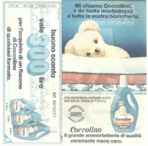 COCCOLINO ammorbidente buono sconto del 1983 - Pubblicità/Advertising