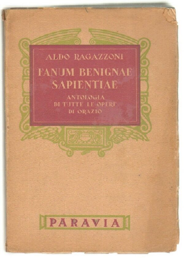 FANUM-BENIGNAE-SAPIENTIAE-Antologia-Opere-di-Orazio-di-Aldo-Ragazzoni-ed-Paravia-123124910411